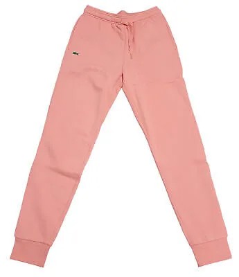 Розовые спортивные теннисные штаны Lacoste Elf Sport из флиса