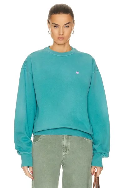 Толстовка Acne Studios Crew Neck, цвет Sea Green