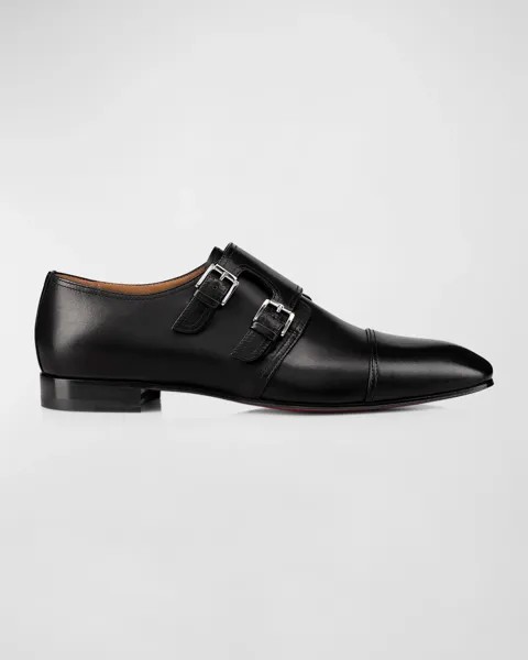 Мужские лоферы Mortimer с двойными ремешками Christian Louboutin, цвет Black