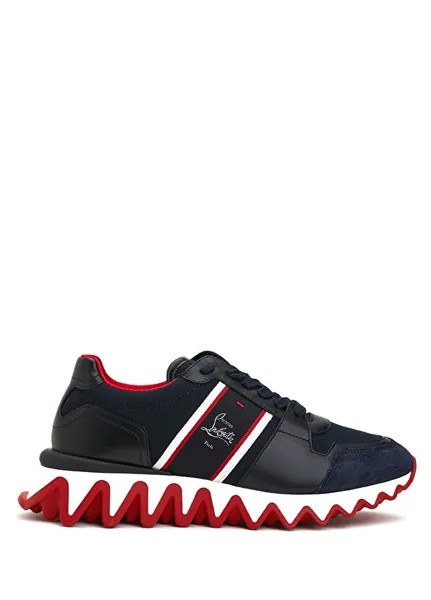 Nastroshark мужские кожаные кроссовки Christian Louboutin, синий