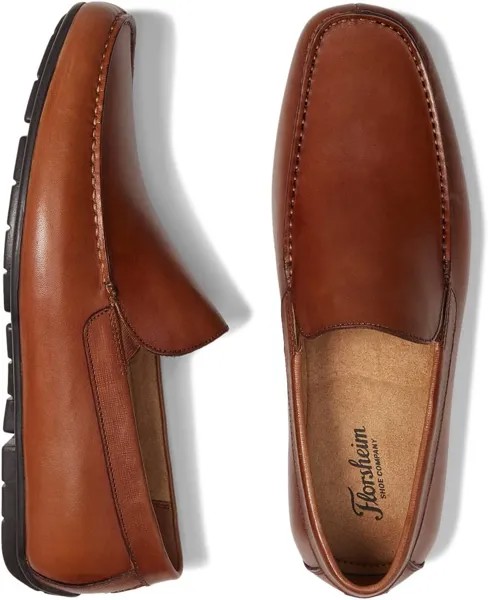 Лоферы Talladega Moc Toe Venetian Driver Florsheim, цвет Cognac Smooth