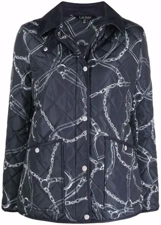 Lauren Ralph Lauren стеганая куртка с принтом
