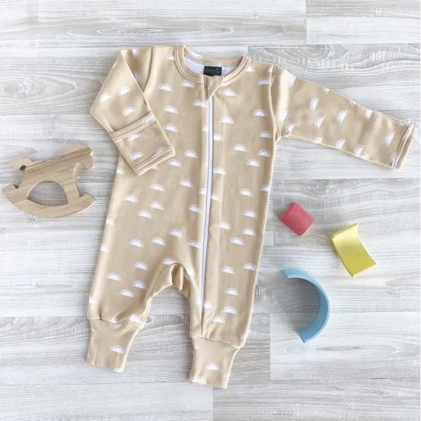 Mjolk Комбинезон с открытой ножкой Sleep and Play Солнышки