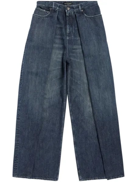 Balenciaga джинсы Double Side свободного кроя, синий