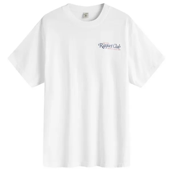 Футболка Sporty & Rich 94 Racquet Club T-Shirt, цвет White, Navy & Bright Red