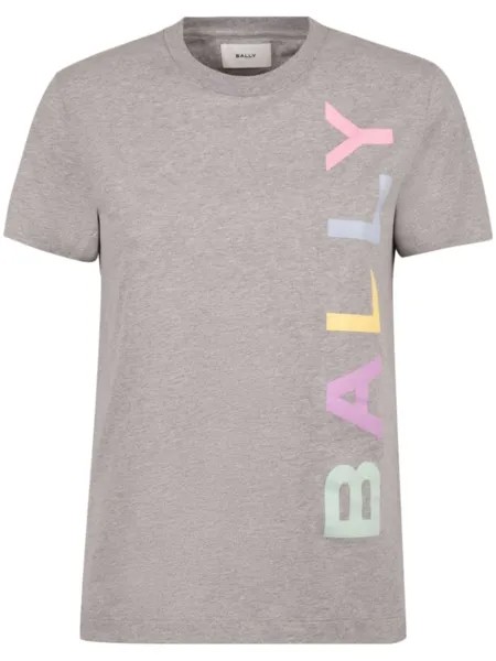 Bally футболка с логотипом, серый