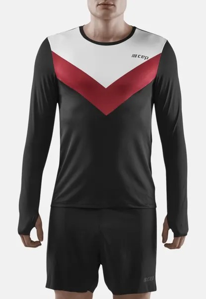 Рубашка с длинным рукавом CHEVRON CEP, цвет black white