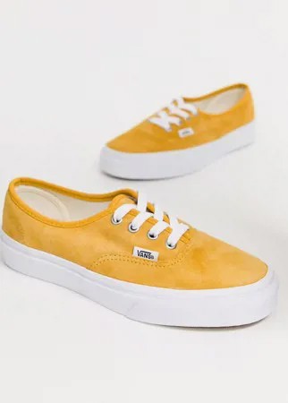Кроссовки горчичного цвета Vans - Authentic-Желтый