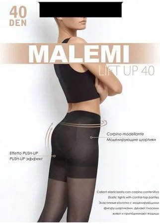Колготки Malemi Lift Up, 40 den, размер 2, черный