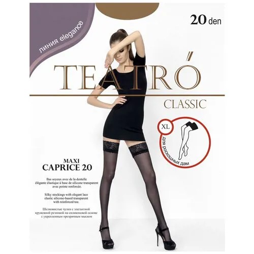 Чулки TEATRO Caprice, 20 den, размер 5, черный