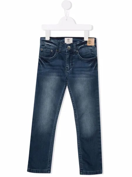 Timberland Kids узкие джинсы с нашивкой-логотипом