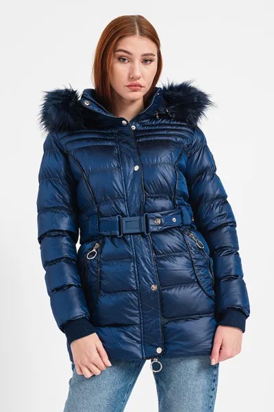 Зимняя утепленная куртка Aimeraude с капюшоном Geo Norway, индиго