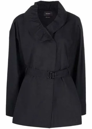 Isabel Marant пальто с оборками и поясом