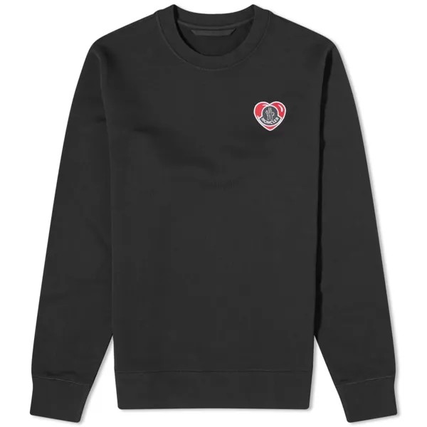 Moncler Свитер с логотипом в форме сердца, черный