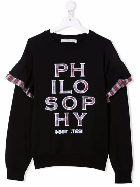 Philosophy Di Lorenzo Serafini Kids толстовка с оборками и логотипом