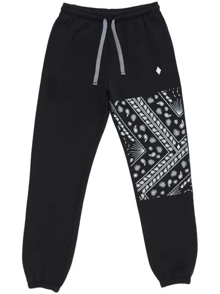 Marcelo Burlon County of Milan спортивные брюки с принтом и вставками, черный