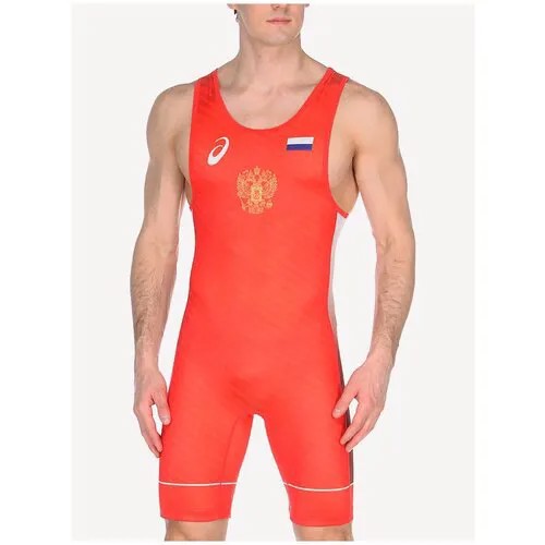 Трико ASICS Wrestling Suit для борьбы, размер XL, красный, оранжевый