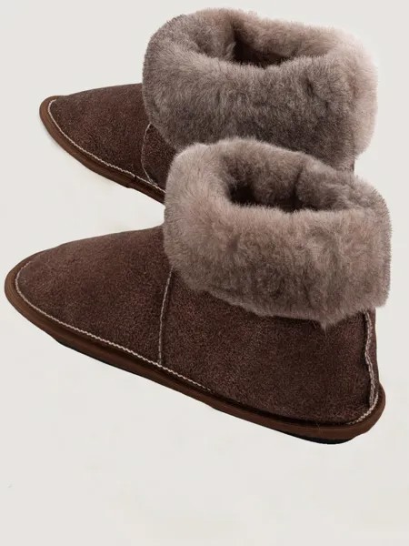 Тапочки-угги мужские Mouton Home Collection ЧМД коричневые 43 RU