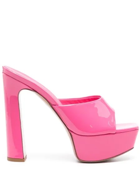 Le Silla лакированные мюли Resort 140, розовый