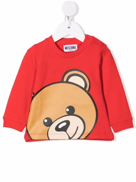 Moschino Kids джемпер с принтом