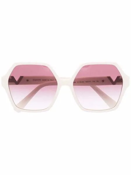 Valentino Eyewear солнцезащитные очки с логотипом VLogo Signature