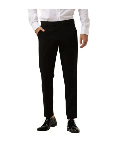 Узкие брюки смокинг Liam гибкий крой Selected Homme, черный