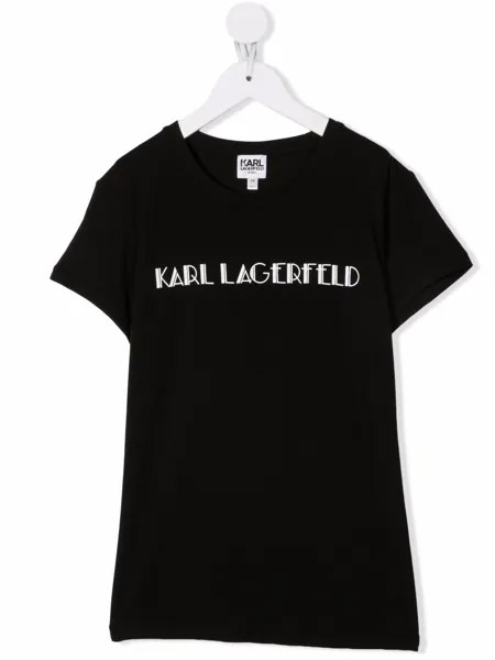 Karl Lagerfeld Kids футболка с логотипом