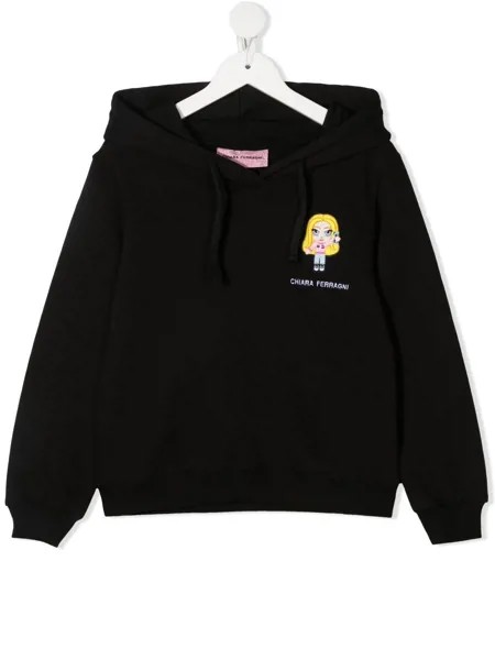 Chiara Ferragni Kids худи с вышивкой
