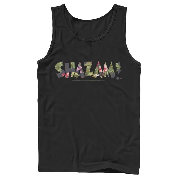 Мужская майка с тропическим логотипом DC Comics Shazam Shazam