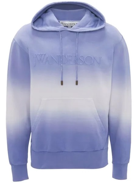 JW Anderson худи с эффектом градиента, фиолетовый