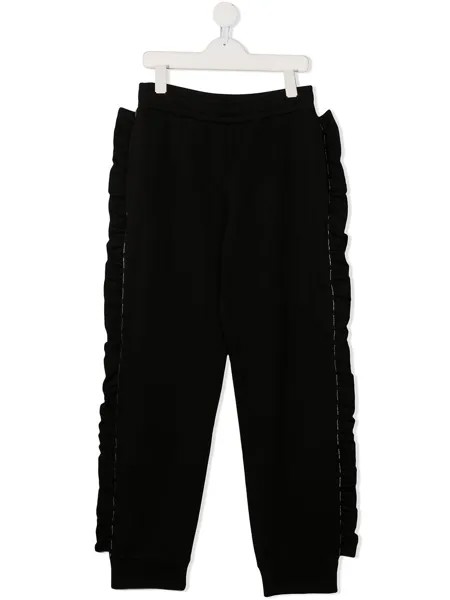 Balmain Kids спортивные брюки с оборками