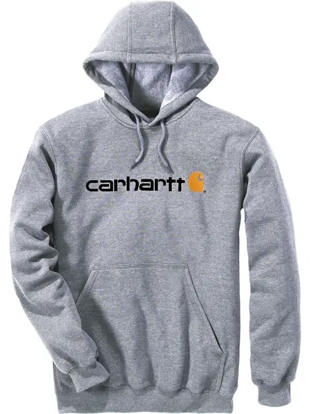 Толстовка CARHARTT Logo, цвет heather grey