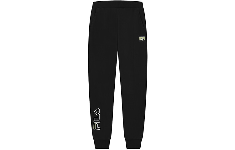 Женские трикотажные спортивные штаны FILA, цвет Black