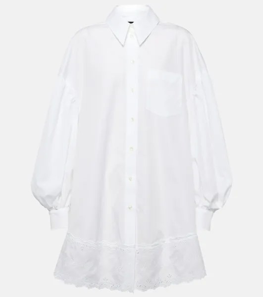Хлопковое платье-рубашка Simone Rocha, белый