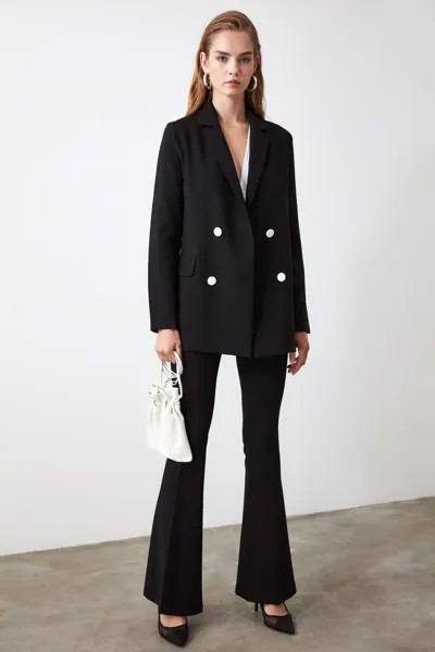 Куртка - Черный - Oversize Trendyol, черный