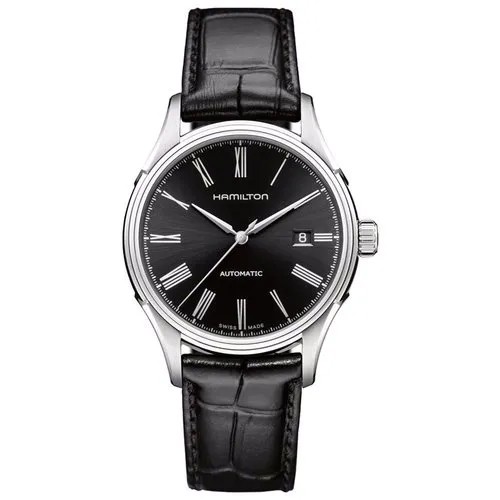 Наручные часы Hamilton American Classic H39515734 мужские, механические, автоподзавод, водонепроницаемые, серебряный, черный