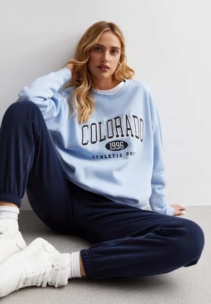 Толстовка Colorado Logo Crew Neck New Look, цвет pale blue