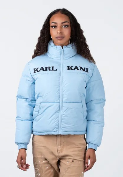 Куртка зимняя Retro Essential Puffer Karl Kani, цвет light blue