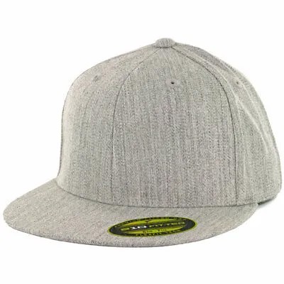 Flexfit 210 Fitted Flex Hat (серый вереск) Мужская стрейч высокая кепка