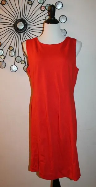 Женское красное платье-футляр Banana Republic, размер 8