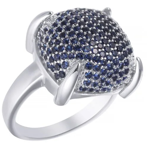 Кольцо ELEMENT47 серебро, 925 проба, фианит, размер 17.75