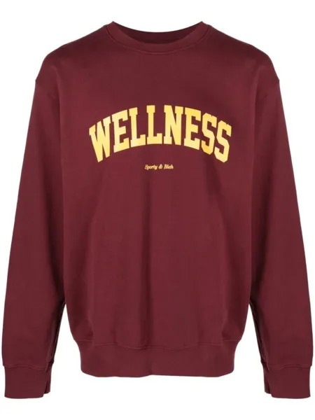 Sporty & Rich джемпер Wellness с логотипом, красный