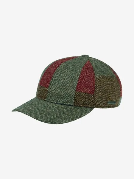 Бейсболка STETSON 7790502 BASEBALL CAP PATCHWORK WOOL (коричневый), Коричневый