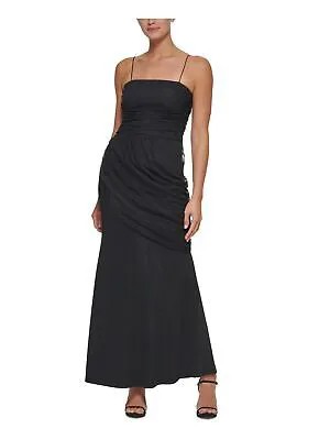 DKNY Женское вечернее платье макси без рукавов на молнии без бретелек
