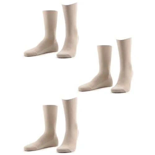 Носки Dr. Feet, 3 пары, размер 27, бежевый