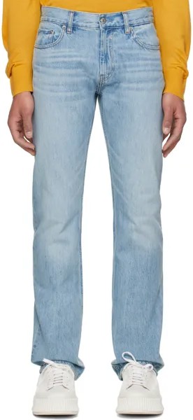 Синие джинсы с низкой посадкой Helmut Lang
