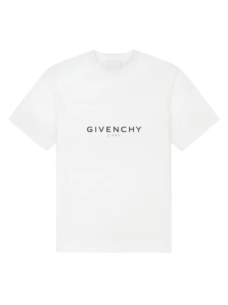 Узкая футболка с круглым вырезом Givenchy, белый