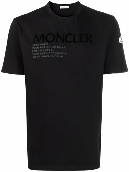 Moncler футболка с логотипом