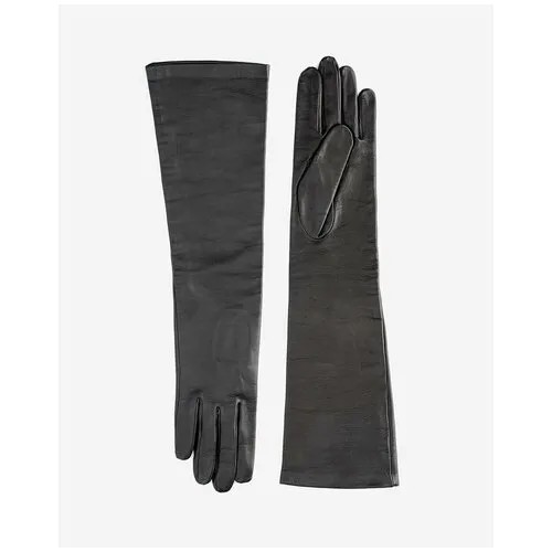 Перчатки Marco Vanoli, демисезон/зима, натуральная кожа, подкладка, размер 8, черный