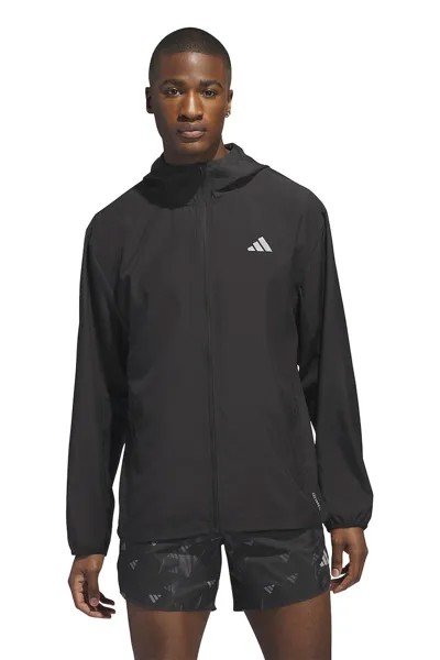 Куртка Run It с капюшоном для бега Adidas Performance, черный